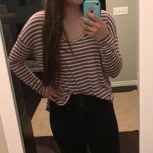American Eagle Soft&Sexy purple long sleeve tee